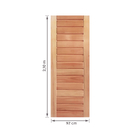 Folha de Porta Madeira Eucalipto de Giro ou Correr Direito|Esquerdo 210x92cm 396 Galon